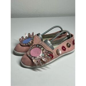 Pink Embellished Flats